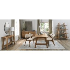 Rosen Rustic Oak Console Table with Shelf